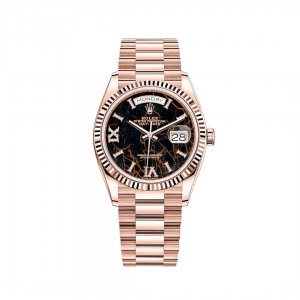 ĐỒNG HỒ ROLEX EVEROSE GOLD DAY DATE 36MM 128235 MẶT SỐ EISENKIESEL