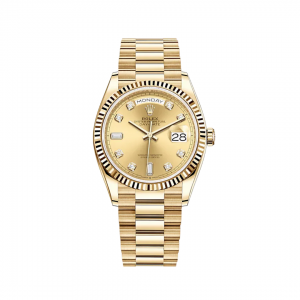 ĐỒNG HỒ ROLEX DAY DATE 36MM 128238-0008 VÀNG MẶT CHAMPAGNE