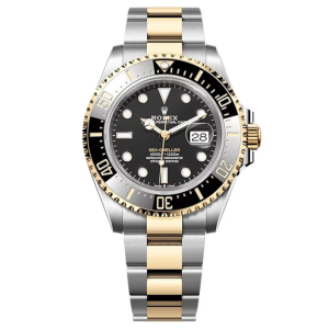 Đồng Hồ Rolex Sea-Dweller 43mm 126603-0001 Mặt Số Màu Đen Dây Đeo Oyster Vàng Kim