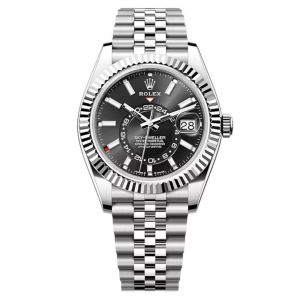 Đồng Hồ Rolex Sky-Dweller 42mm 336934-0008 Mặt Số Màu Đen Sáng Dây Đeo Jubilee