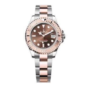 Đồng Hồ Rolex Yacht Master 37mm 268621-0003 Mặt Số Màu Nâu Dây Đeo Oyster Vàng Hồng