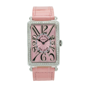 Đồng Hồ Franck Muller Long Island Steel Bezel Diamonds New 952 QZ - 26mm