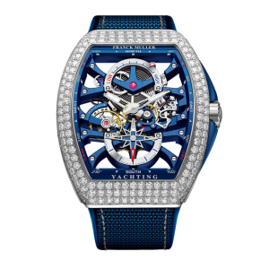 Đồng Hồ Franck Muller Vanguard Yachting Anchor™ Skeleton Diamonds V 45 S6 SQT ANCRE FM YACHT (BL)