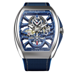 Đồng Hồ Franck Muller Vanguard Yachting Anchor™ Skeleton Emblem Steel V 45 S6 SQT ANCRE FM YACHT (BL)