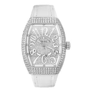 Đồng Hồ Franck Muller V32 White Full Diamond Automatic
