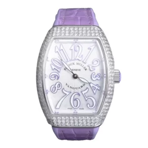 Đồng Hồ Franck Muller Vanguard V 32 Color Lavender Pave