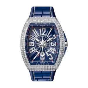 Đồng Hồ Franck Muller Vanguard V41 Steel Diamond Yachting Blue