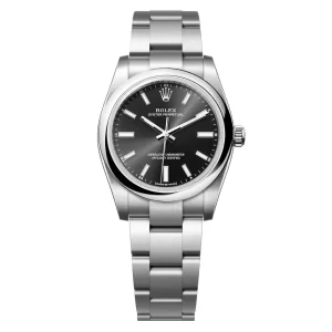 Đồng Hồ Rolex Oyster Perpetual 34mm 124200-0002 Mặt Số Màu Đen Sáng Dây Đeo Oyster