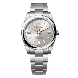 Đồng Hồ Rolex Oyster Perpetual 41mm 124300-0001 Mặt Số Màu Bạc Dây Đeo Oyster