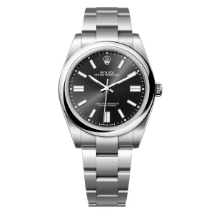 Đồng Hồ Rolex Oyster Perpetual 41mm 124300-0002 Mặt Số Màu Đen Dây Đeo Oyster