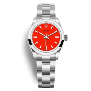 Đồng Hồ Rolex Oyster Perpetual 31mm 277200-0008 Mặt Số Màu Cam Dây Đeo Oyster