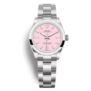 Đồng Hồ Rolex Oyster Perpetual 31mm 277200-0009 Mặt Số Màu Hồng Phấn Dây Đeo Oyster