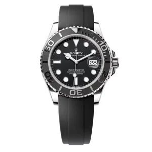 Đồng Hồ Rolex Yatch-Master 42mm 226659-0002 Mặt Số Đen Vàng Trắng Dây Đeo Oysterflex