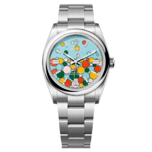 Đồng Hồ Rolex Oyster Perpetual 36mm 126000-0009 Mặt Số Xanh Ngọc Lam Họa Tiết Celebration Dây Đeo Oyster