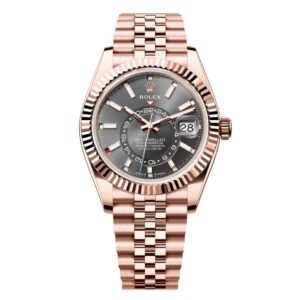 Đồng Hồ Rolex Sky-Dweller Everose Gold 42mm 336935-0008 Mặt Số Slate Dây Đeo Jubilee Vàng Hồng