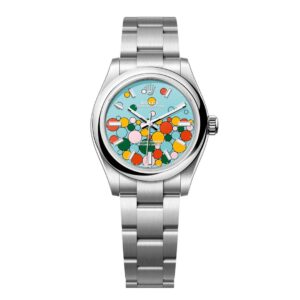Đồng hồ Rolex Oyster Perpetual 31mm M277200-0010 Mặt Số Xanh Ngọc Lam Họa Tiết Celebration Dây Đeo Oyster
