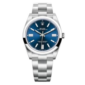 Đồng hồ Rolex Oyster Perpetual 41mm M124300-0003 Mặt Số Xanh Sáng Dây Đeo Oyster