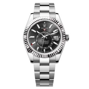 Đồng Hồ Rolex Sky-Dweller 42mm M336934-0007 Mặt Số Màu Đen Sáng Dây Đeo Oyster Vàng Trắng