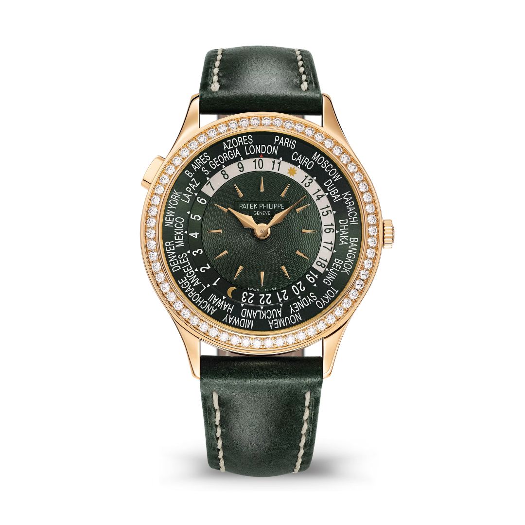 Đồng Hồ Patek Philippe Complications Wold Time Green 36mm 7130R-014