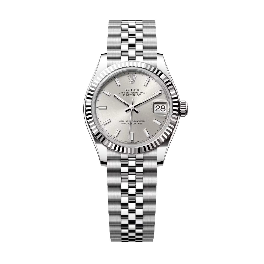 Đồng Hồ Rolex Datejust 31mm 278274-0012 Mặt Số Màu Bạc Cọc Dạ Quang Dây Đeo Jubilee