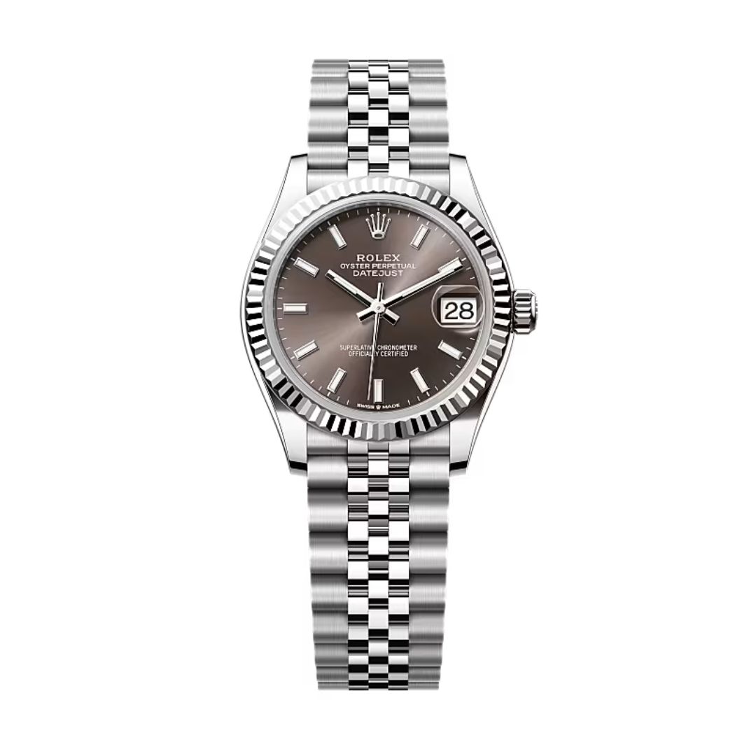 Đồng Hồ Rolex Datejust 31mm 278274-0016 Mặt Số Xám Đậm Cọc Dạ Quang Dây Đeo Jubilee
