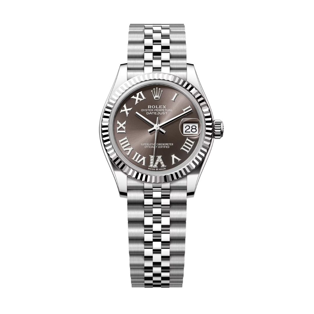 Đồng Hồ Rolex Datejust 31mm 278274-0028 Mặt Số Xám Đậm Cọc La Mã Dây Đeo Jubilee