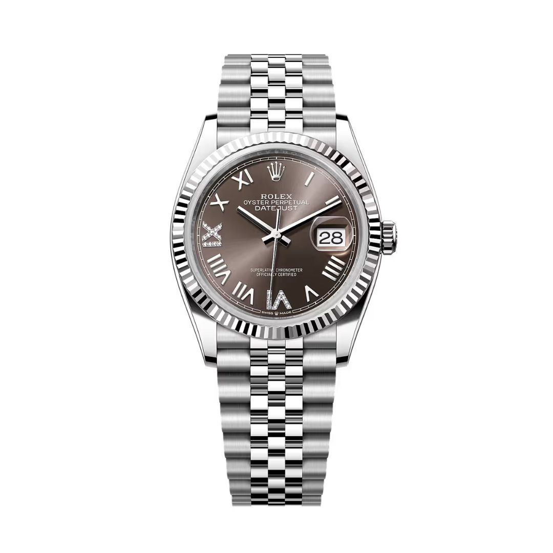 Đồng Hồ Rolex Datejust 36mm 126234-0071 Mặt Số Màu Xám Cọc La Mã Dây Đeo Jubilee