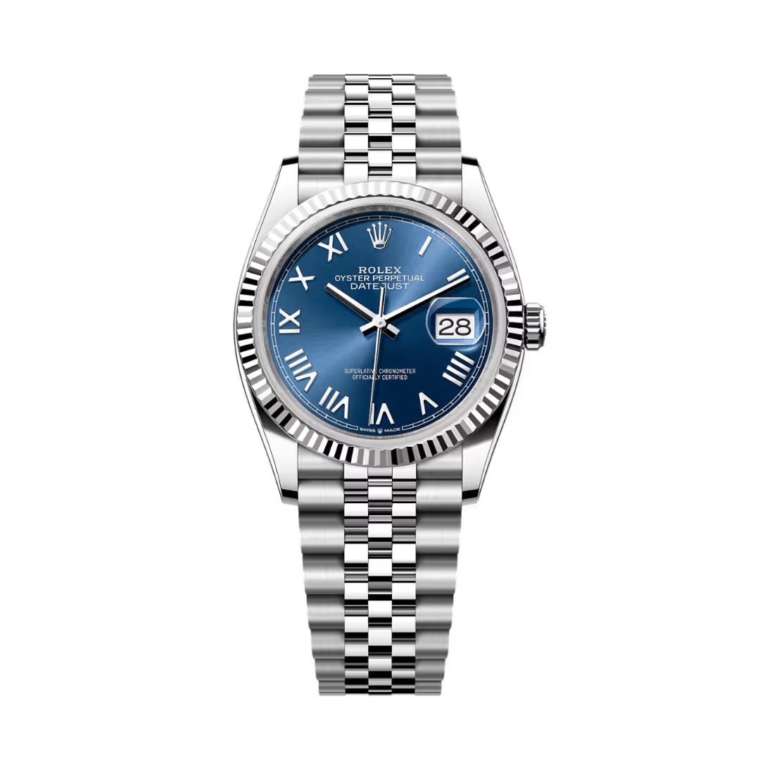 Đồng Hồ Rolex Datejust 36mm 126234-0069 Mặt Số Màu Xanh Sáng Cọc La Mã Dây Đeo Jubilee