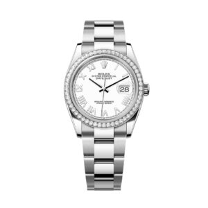 Đồng Hồ Rolex Datejust 36mm 126284RBR-0054 Mặt Số Trắng Cọc Số La Mã Dây Đeo Oyster