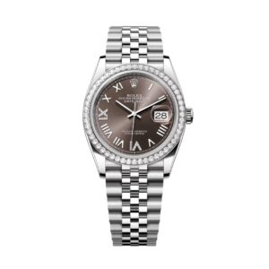 Đồng Hồ Rolex Datejust 36mm 126284RBR-0063 Mặt Số Xám Đậm Cọc Số La Mã Dây Đeo Jubilee