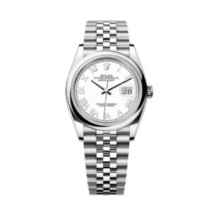 Đồng Hồ Rolex Datejust 36mm M126200-0027 Mặt Số Trắng Cọc Số La Mã Dây Đeo Jubilee
