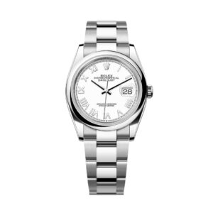 Đồng Hồ Rolex Datejust 36mm M126200-0028 Mặt Số Trắng Cọc Số La Mã Dây Đeo Oyster
