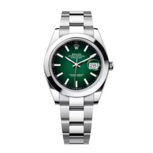 Đồng Hồ Rolex Datejust 41mm 126300-0025 Mặt Số Ombre Green Dây Đeo Oyster