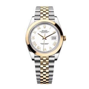 Đồng Hồ Rolex Datejust 41mm 126303-0026 Mặt Số Trắng Cọc Số La Mã Dây Đeo Jubilee Vàng Vàng