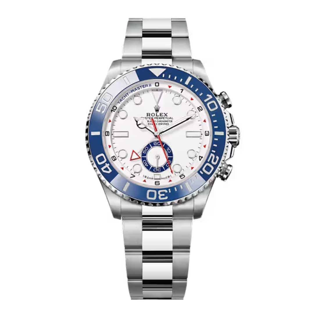Đồng Hồ Rolex Yacht Master II 44mm M126680-0001 Mặt Số Trắng Dây Đeo Oyster