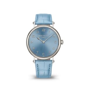 Đồng Hồ Patek Philippe Calatrava 34.6mm Sunburst Ice Blue White Gold - 7200/50G-012