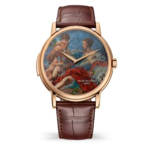 Đồng Hồ Patek Philippe Calatrava Minute Repeater Wristwatch With Dial In Miniature Painting On Enamel 42mm - 5278/50R-010 Allegory of Music