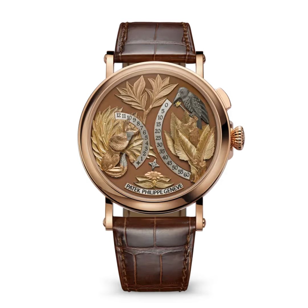 Đồng Hồ Patek Philippe Complications 43mm Hours And Minutes On Demand Automaton Rose Gold - 5249R-001