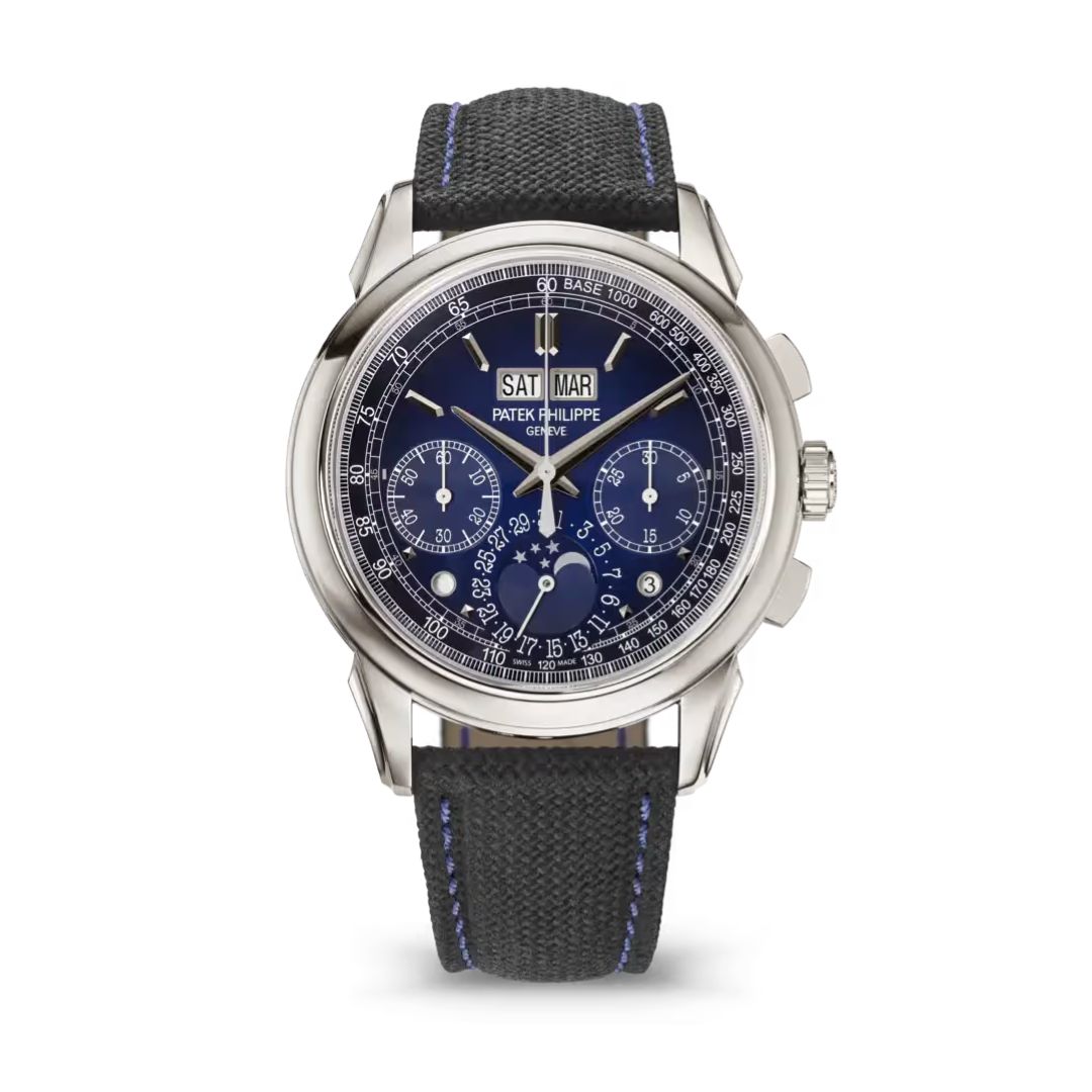 Đồng Hồ Patek Philippe Grand Complications 41mm Chronograph Perpetual Calendar Blue And Black - 5270P-016