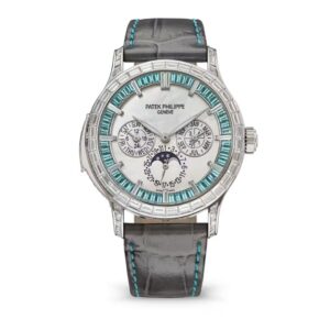 Đồng Hồ Patek Philippe Grand Complications 42mm Minute Repeater Perpetual Calendar Haute Joaillerie Mặt Khảm Trai - 5374/400P-001
