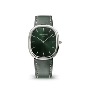 Đồng hồ Patek Philippe Golden Ellipse Sunburst Olive Green White Gold 31.1x35.6mm - 3738/100G-014
