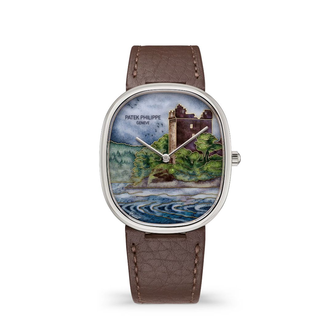 Đồng hồ Patek Philippe Golden Ellipse Wristwatch With Dial In Cloisonné Enamel Enriched With Miniature Painting On Enamel 34.5 x 39.5mm - 5738/50G-042 Legendary Castle