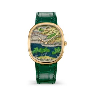 Đồng hồ Patek Philippe Golden Ellipse Wristwatch With Dial In Miniature Painting On Enamel And Hand-Engraving 34.5 x 39.5mm - 5738/50J-015 Festivities By The River